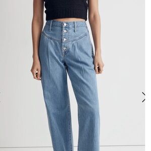 NWT Madewell Superwide Leg Jeans. Size 28.